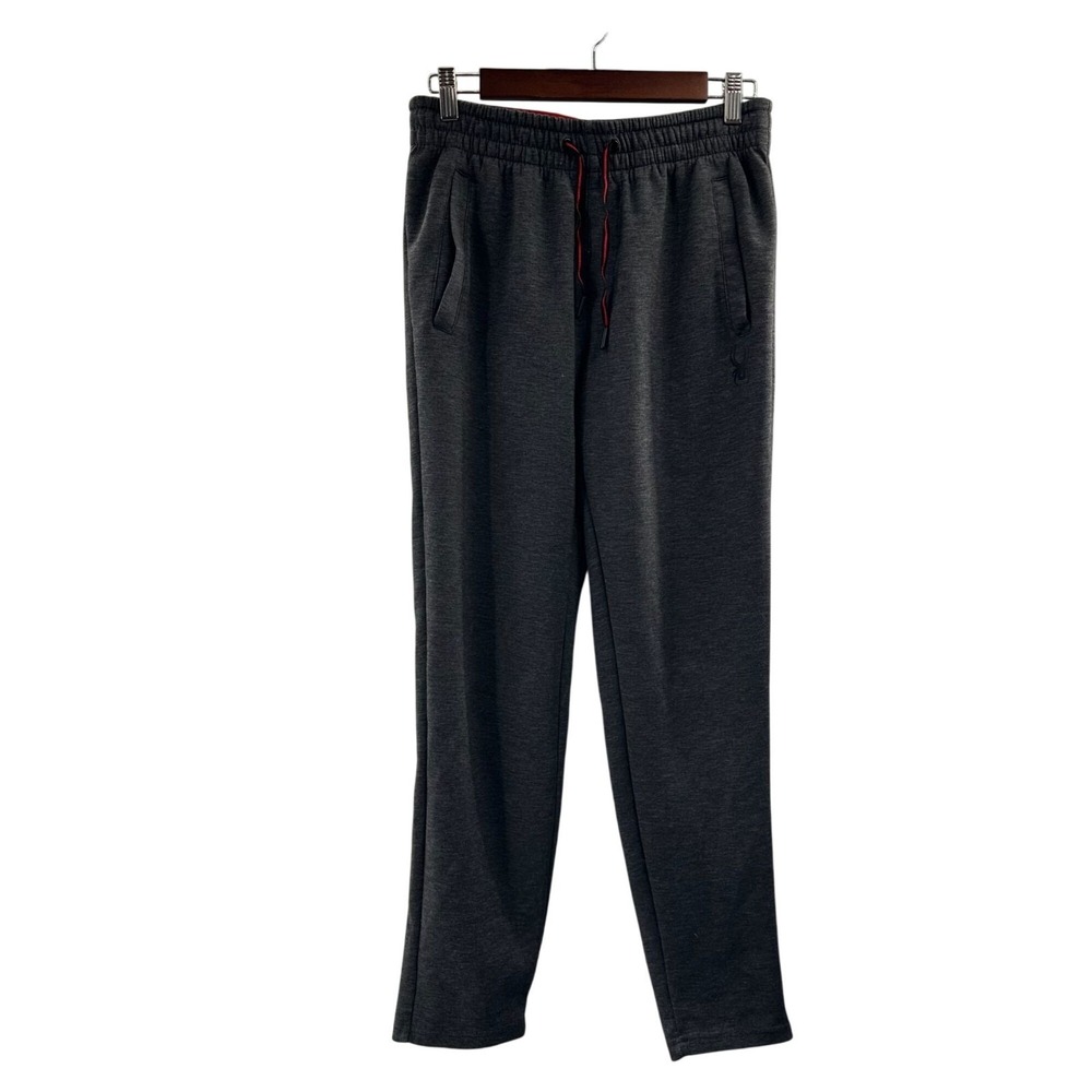 Spyder Active Mens ProWeb Small Gray Sweatpants With Pockets & Drawstring Comfy